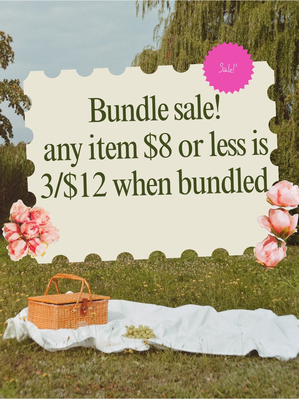 Bundle items for a great deal!!